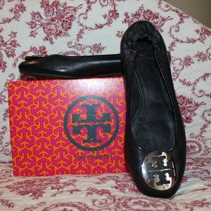 Tori Burch Classic Reva Ballet Shoe size 11